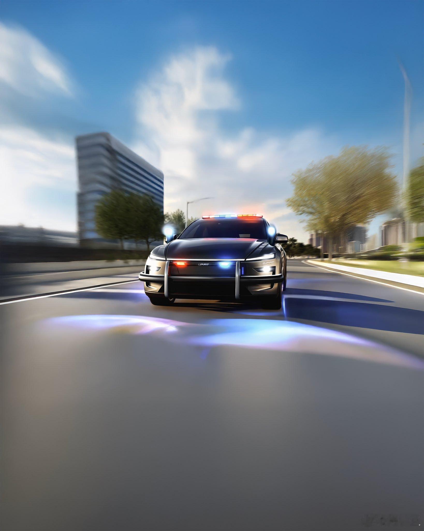 特斯拉焕新Model Y警车赛博👏 