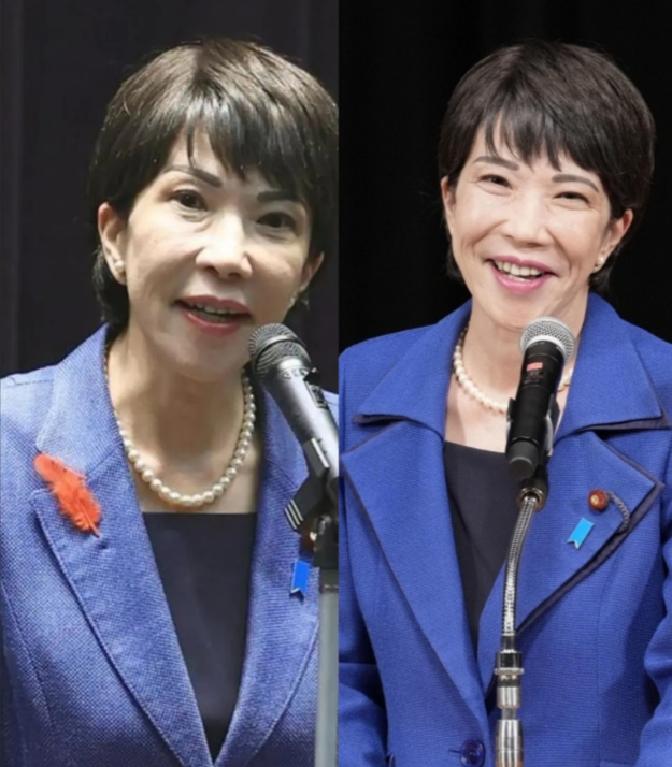 高市早苗的政治表演堪称一场“角色切换”的经典案例。竞选时，她以强硬姿态拉拢右翼选