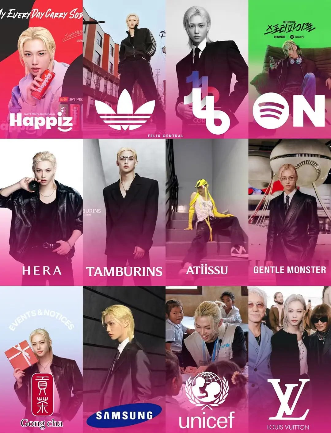 李龙馥又宣了新代言 黄铉辰离五男一的距离更远了吧