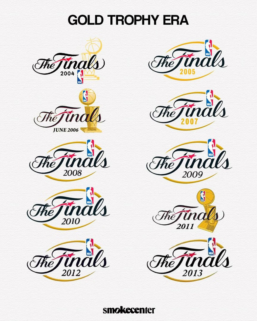 篮天下 NBA总决赛历年logo，图二经典回忆！Images via smoke