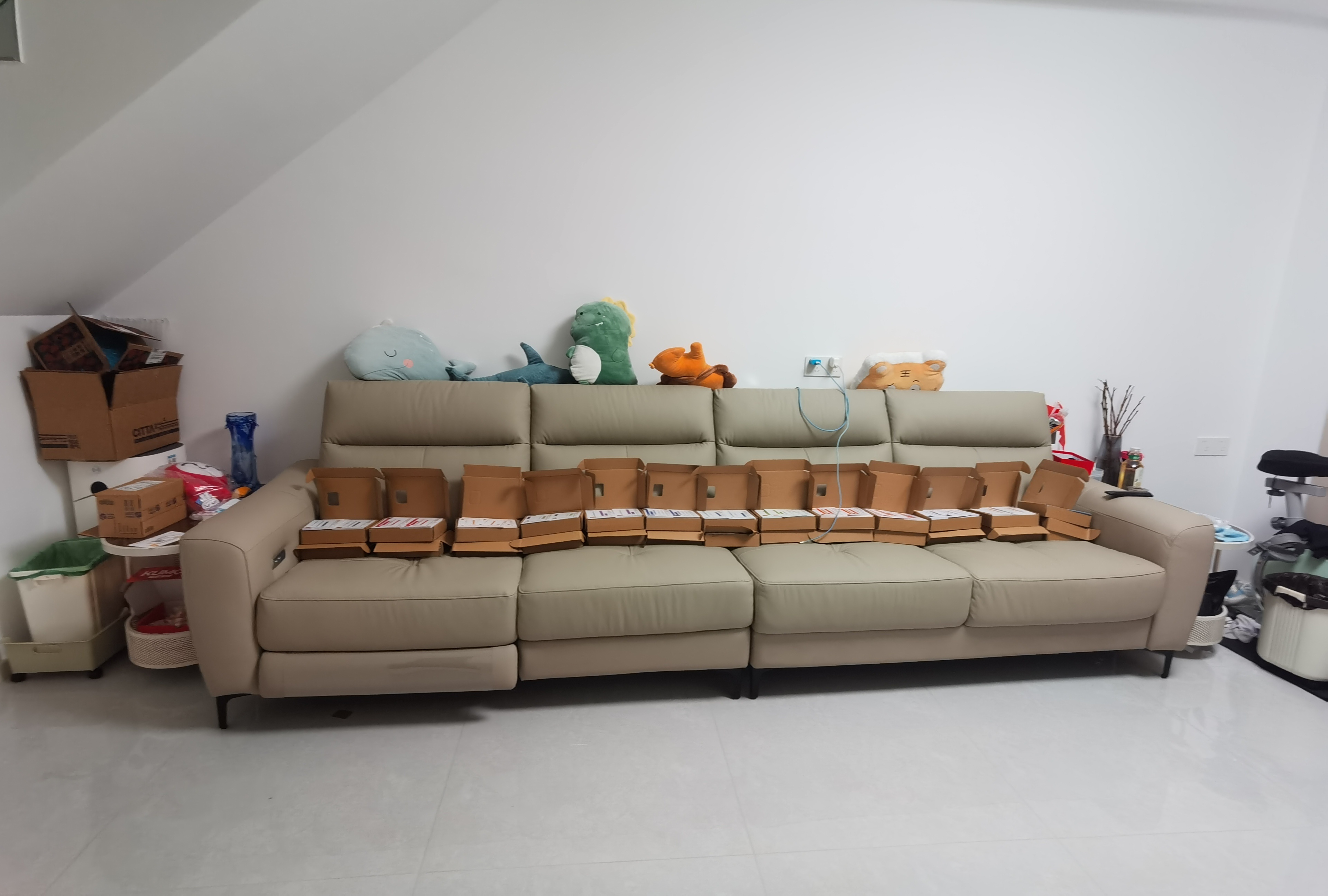 啊哈哈哈哈哈哈因为很重，怕伤到胳膊，所以把它拆了，一点一点挪进来的。今天不直播了