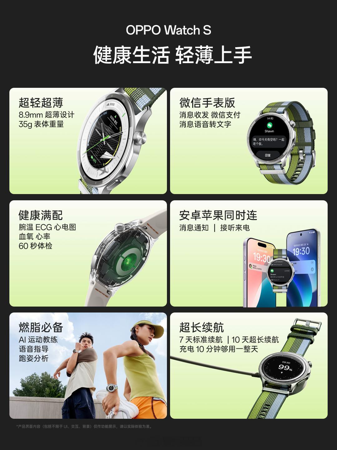 OPPO Watch S 真的好用，轻薄表皇当之无愧。之前一直在幻想智能手表怎么