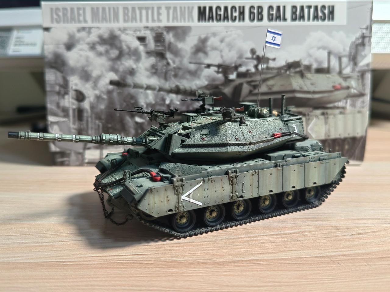 美式大卫王之剑！88model 1/72 以色列马加奇6B GAL巴塔什主战坦克