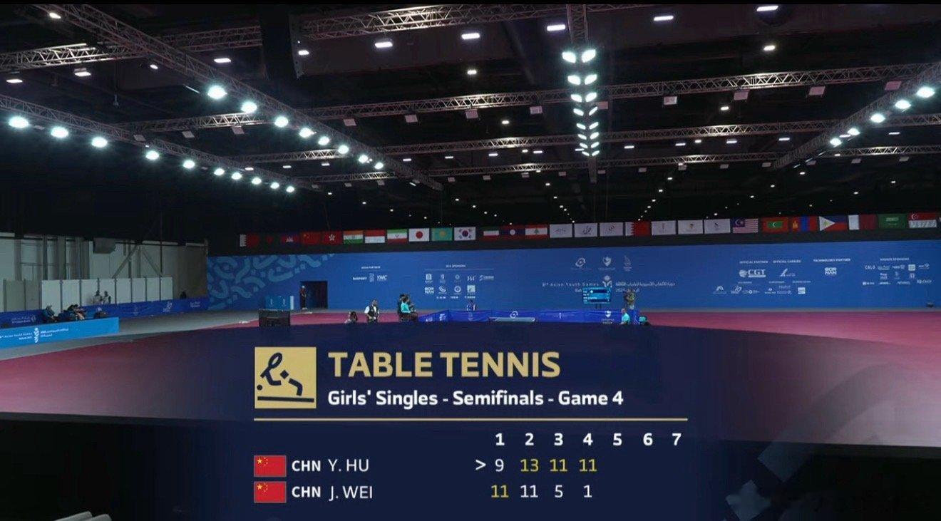 魏璟茗1-3胡一决赛七局四胜啊[笑cry]但是我看很难啊[允悲] ​​​