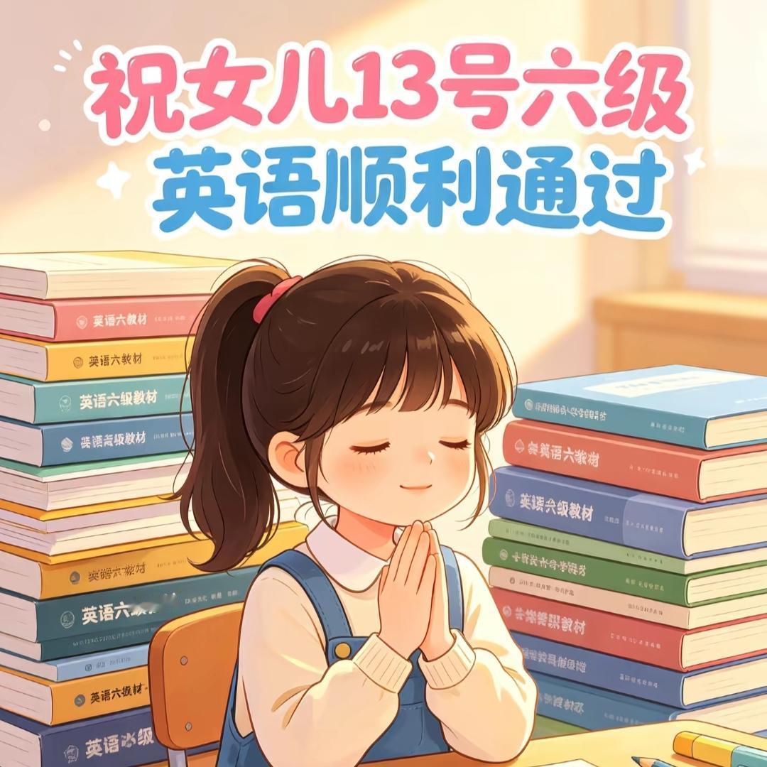女儿明天英语六级考试，预祝他考个好成绩[祈祷][祈祷][祈祷][祈祷][祈祷][