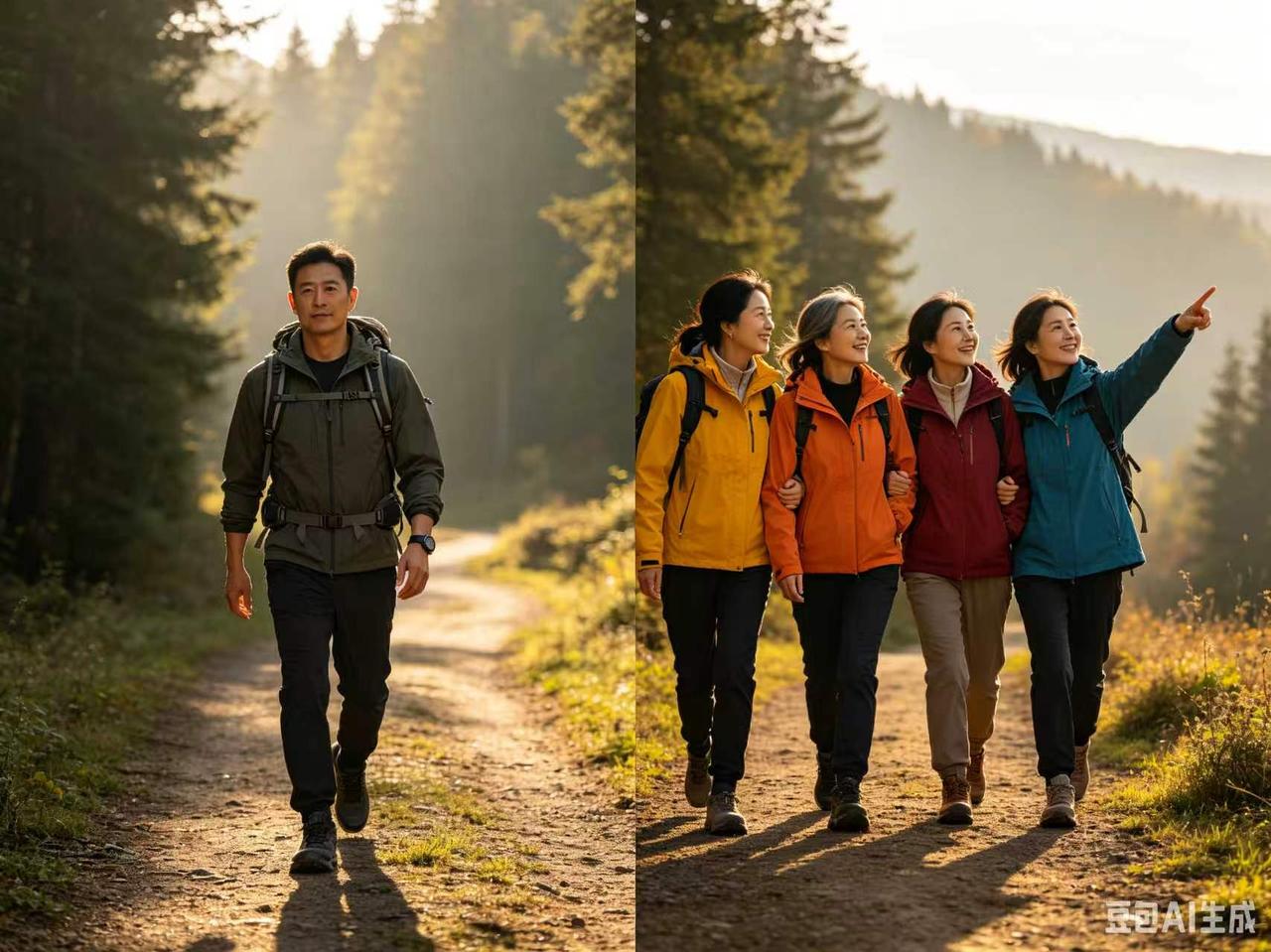 你发现么？男女出游大不一样。
这是一件很有意思的现象。

女人外出旅游，喜欢成群