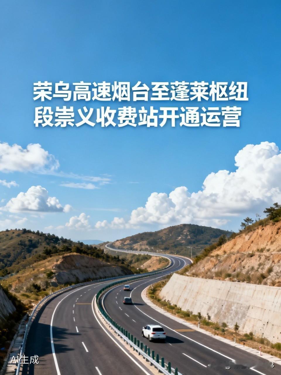 2026年5月27日上午9时58分，荣乌高速烟台枢纽至蓬莱枢纽段的崇义收费站正式