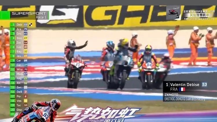 张雪机车再次夺冠🏆——第六冠！最后一圈惊心动魄！又是53号Debis！！张雪机