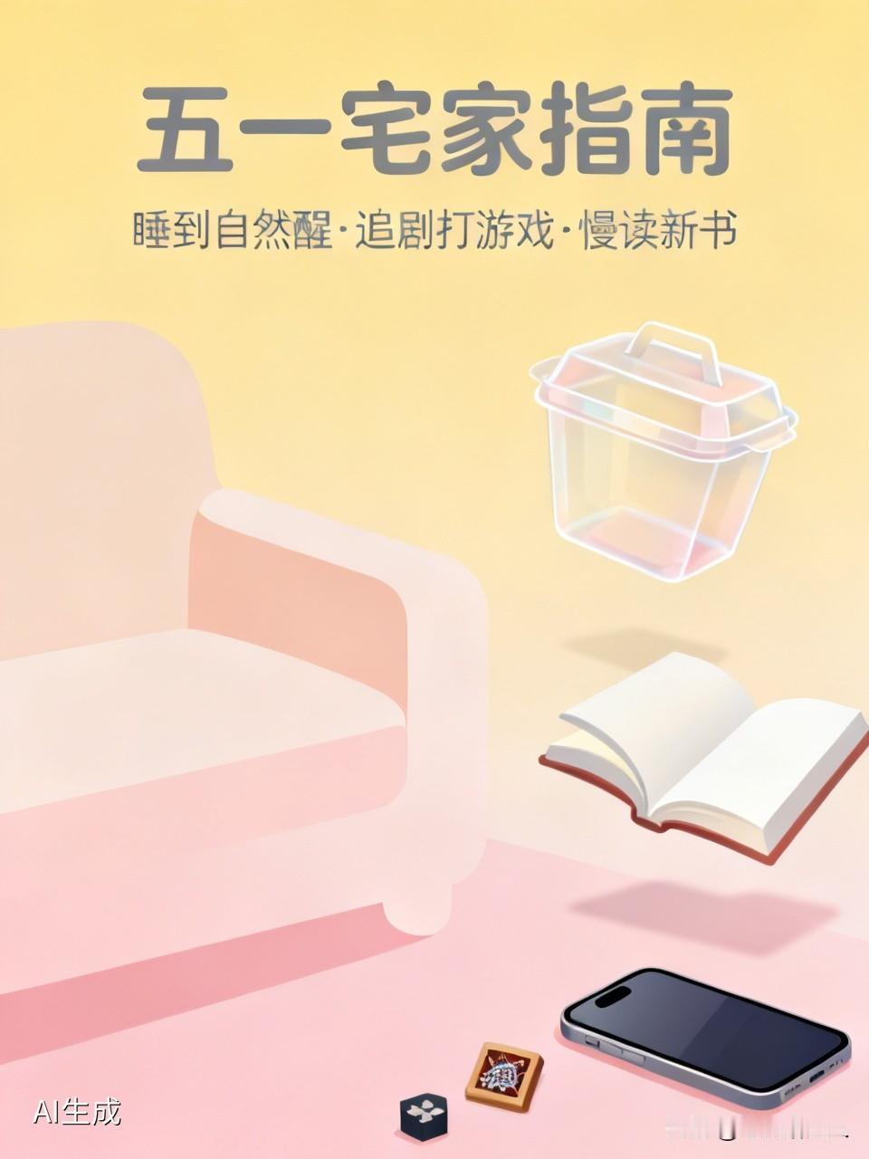 我认为宅家躺平，关掉闹钟，睡到自然醒，点份外卖，窝在沙发里追剧、打游戏，或者翻出