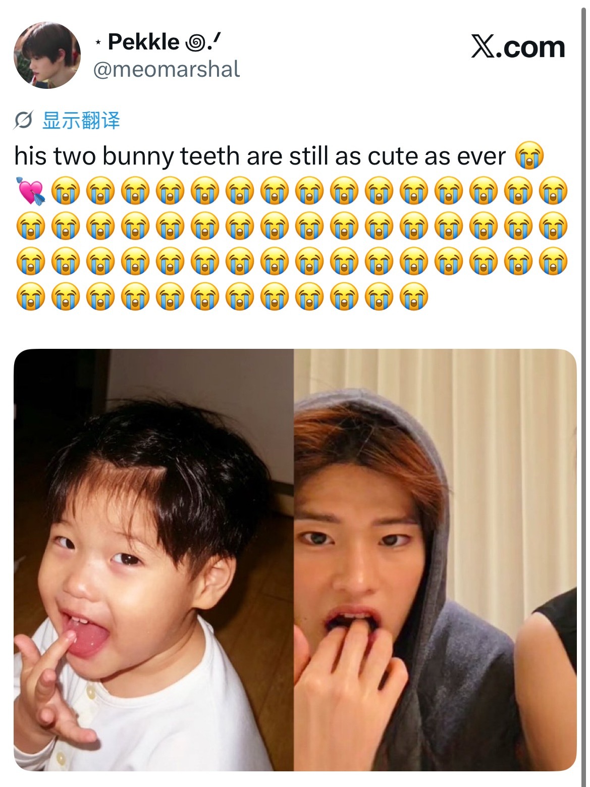 可爱😭 