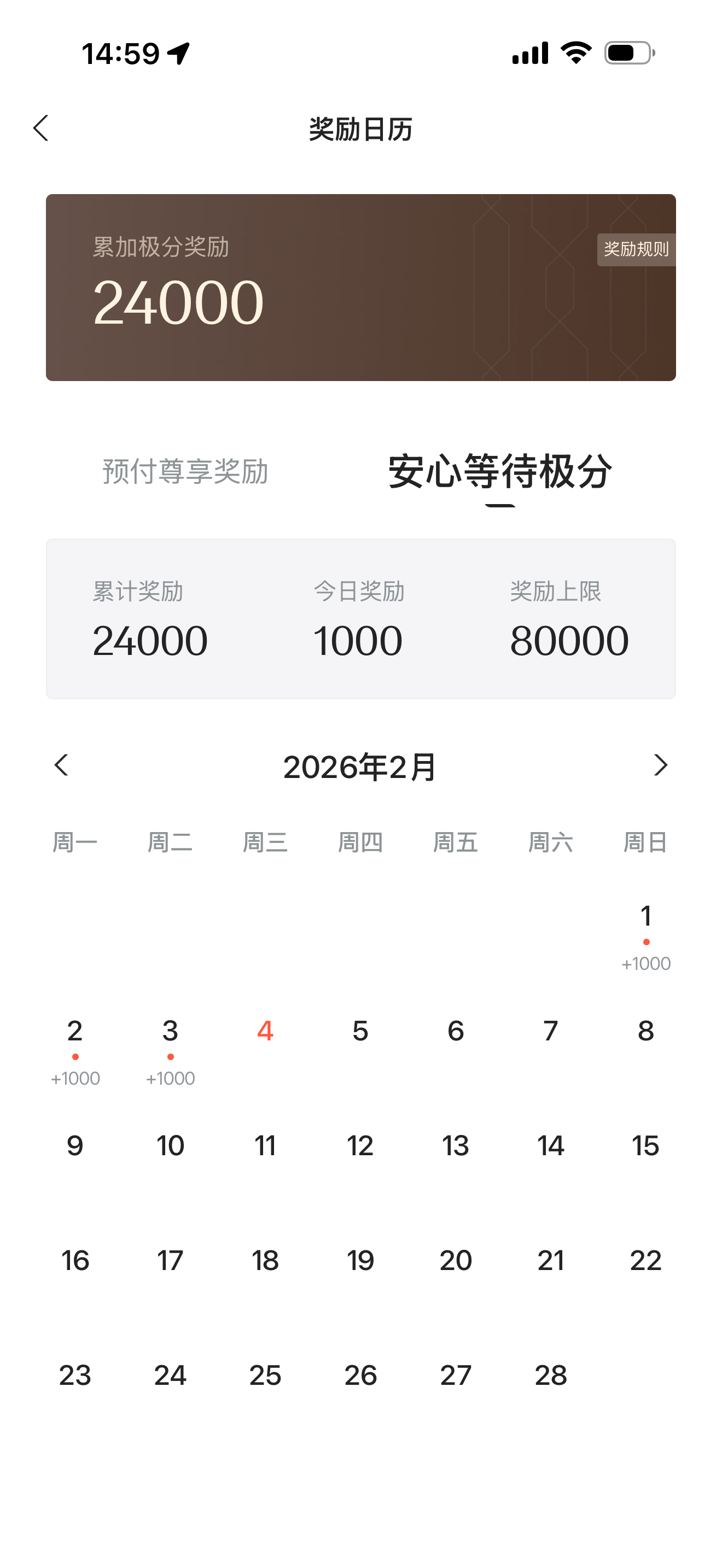 极氪啊 这积分你准备让我领多少