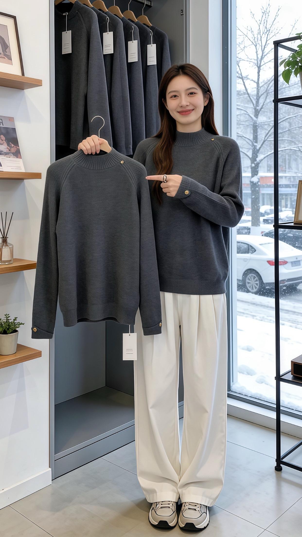 大码女装 每一层都能见人的新年穿搭 好看的衣服不分年龄 针织衫穿搭技巧...