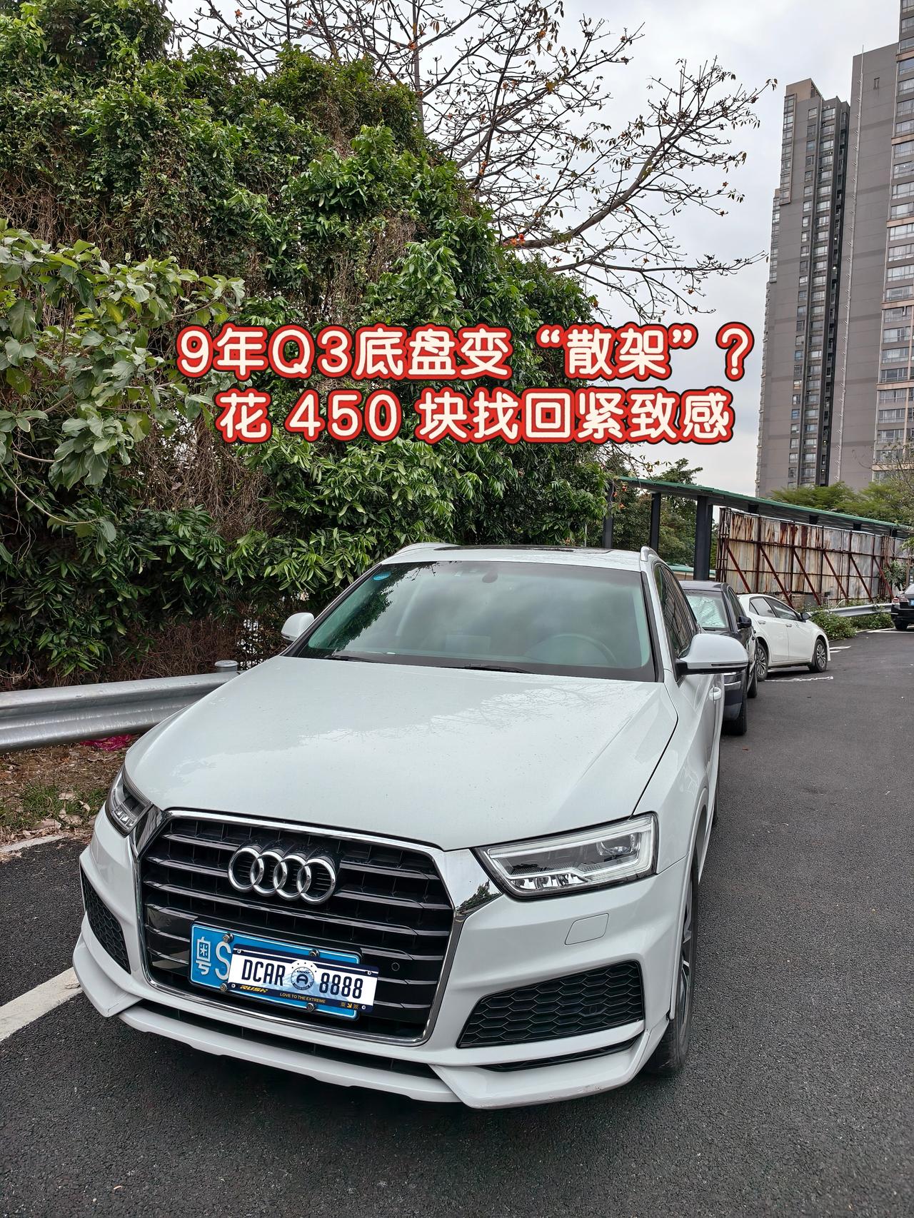 【整备】9年8万多公里Q3底盘变“散”？换对防倾杆衬套+机脚，450元找回紧致感
