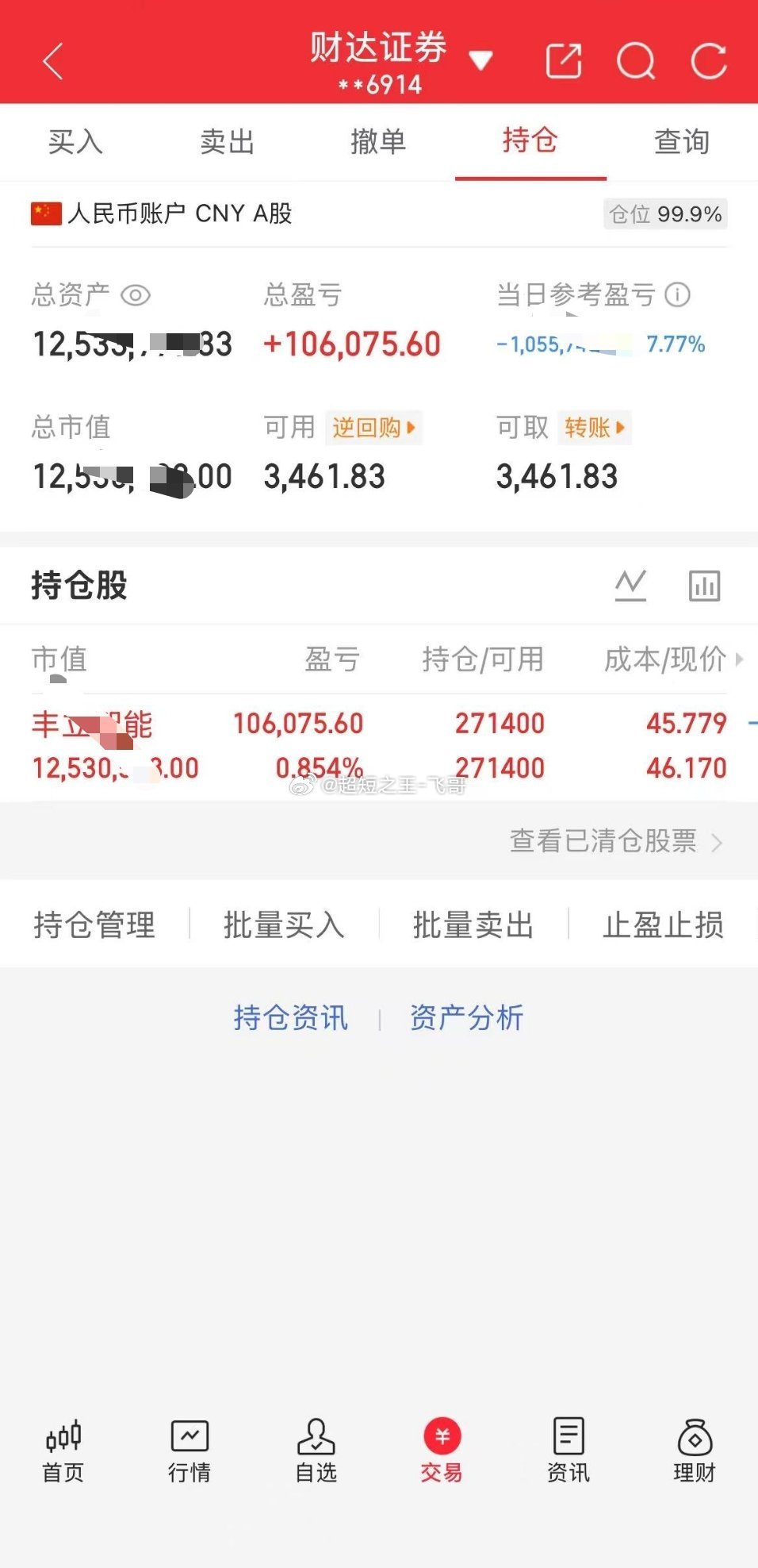 每日实盘实时更新，开盘思路、盘中操作、收盘总结，全程公开透明。今日操作：142天