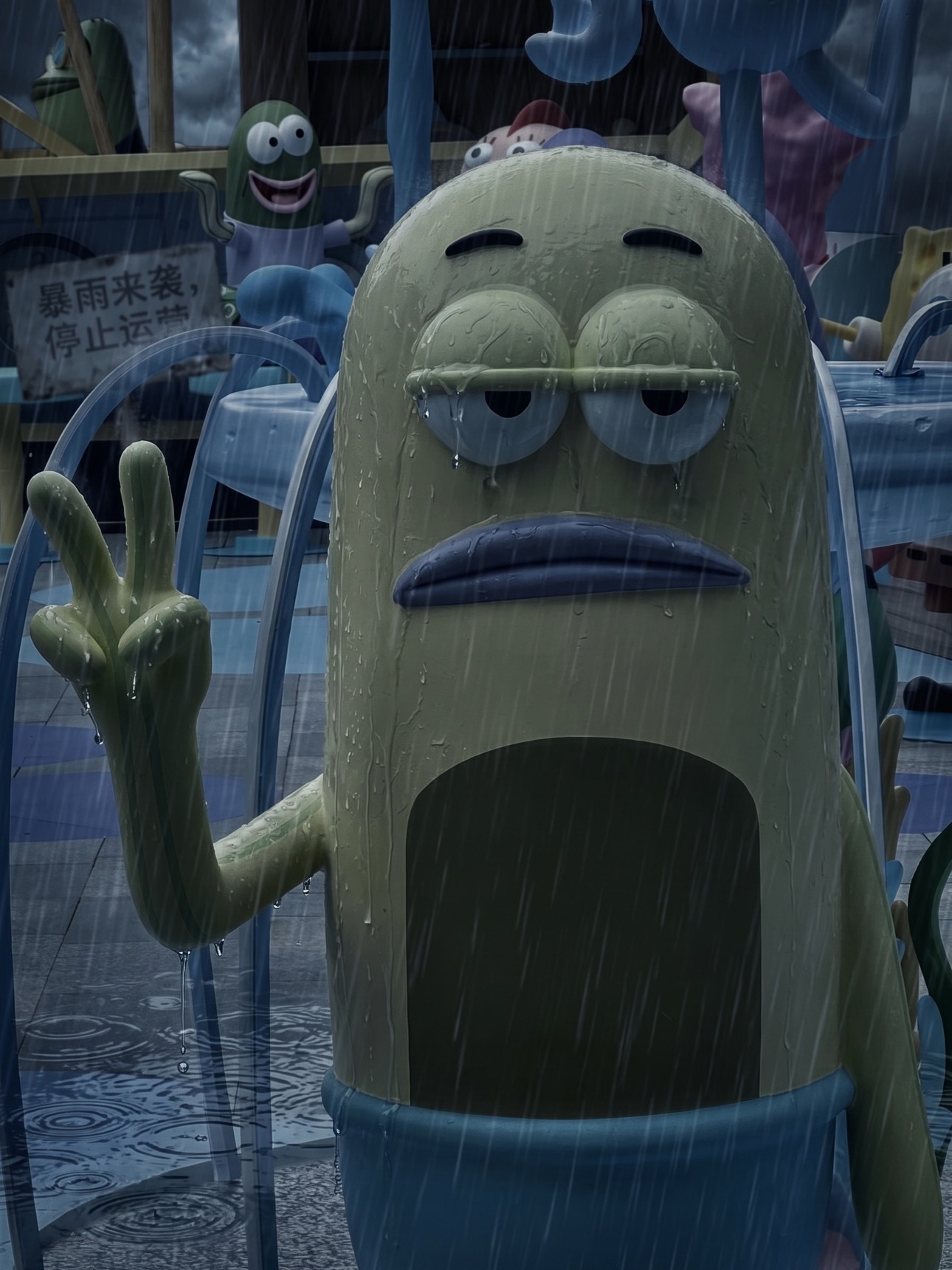 就让这大雨全部落下 