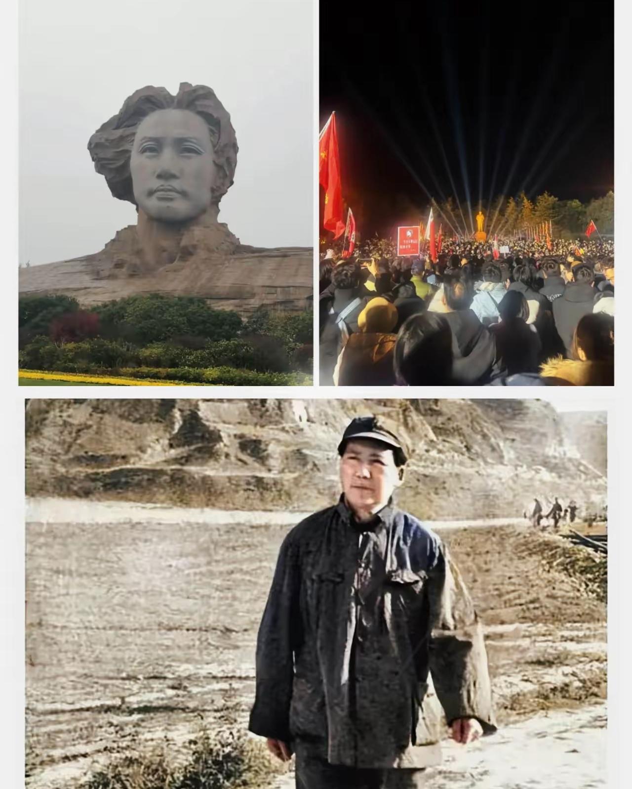 12月26日凌晨的韶山，场面直接凌晨的韶山，场面直接封神！
没有任何官方动员，更