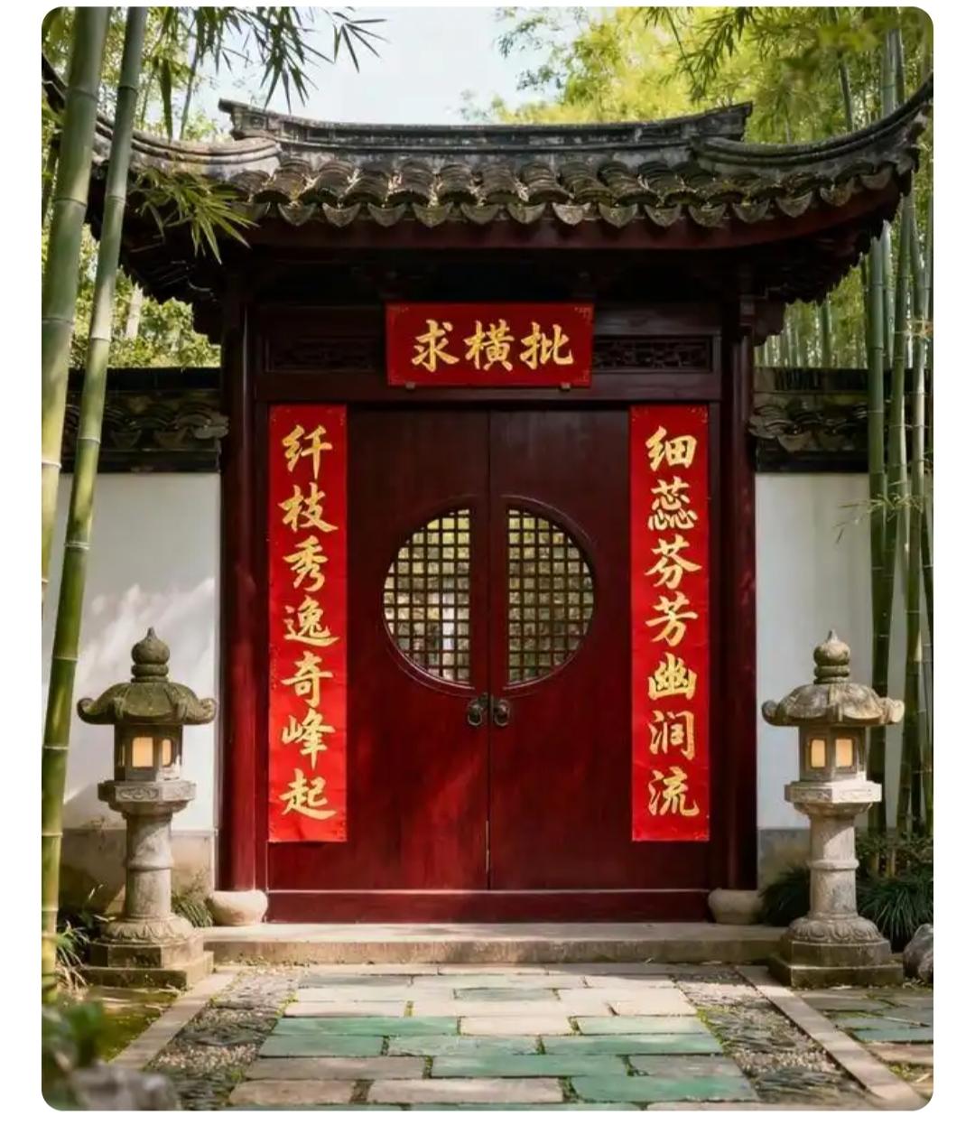 下联：老干嶙峋怪石蹲

赏析：上联“纤枝秀逸奇峰起”以纤细柔美的枝条比作奇峰突起