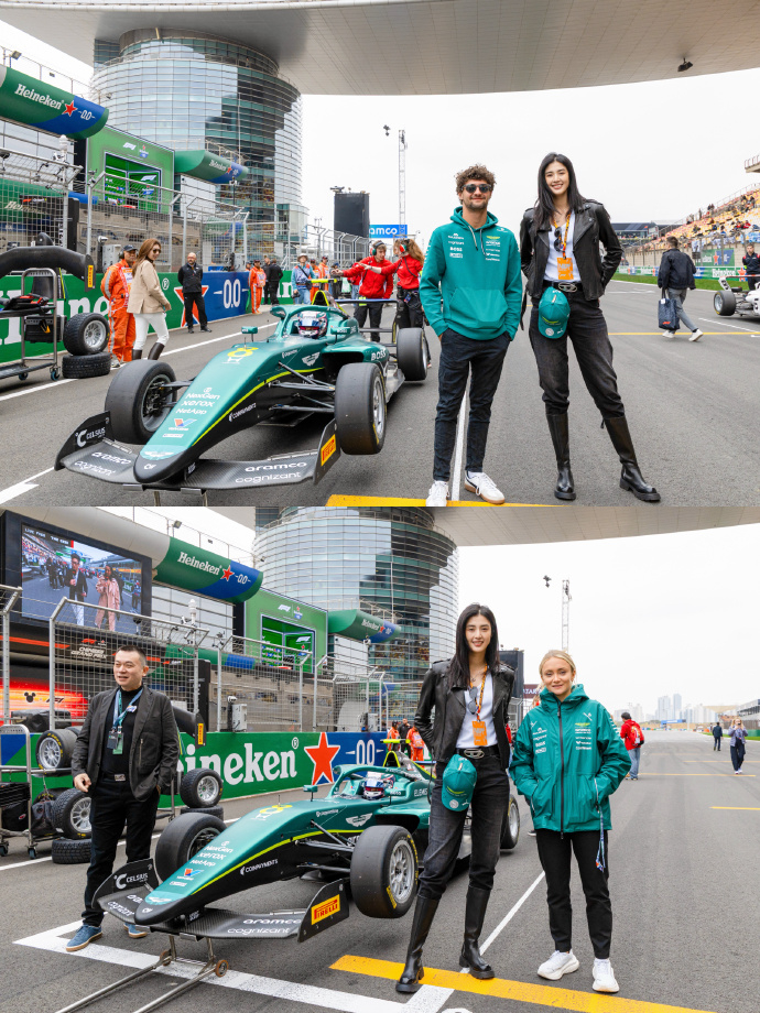 赵丽娜：又一次走进 F1🏎️现场感谢沙特阿美的邀请！今天还见到了两位传奇车手大