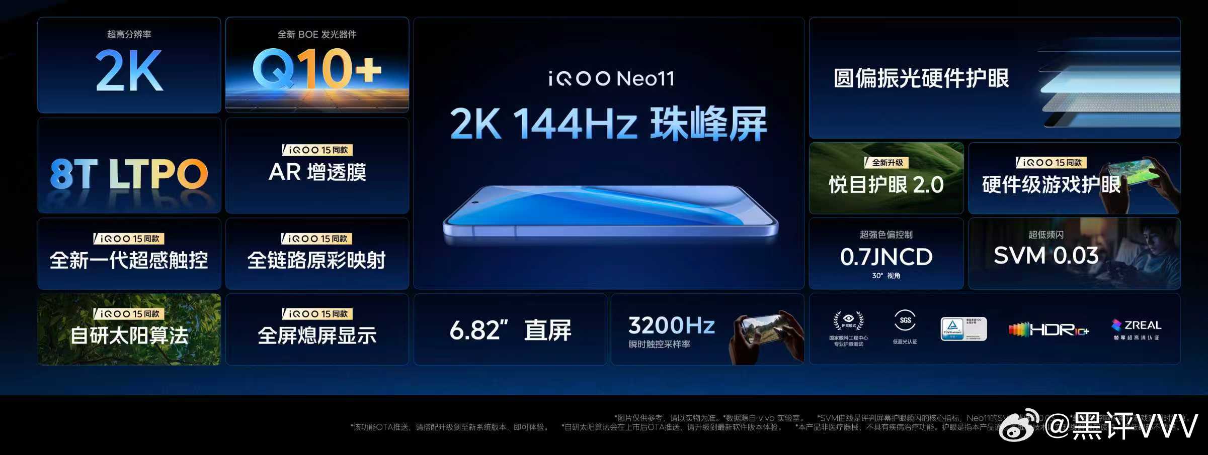 IQOO Neo11搭载2K 144Hz珠峰屏，iQOO 15同款五大屏幕体验！