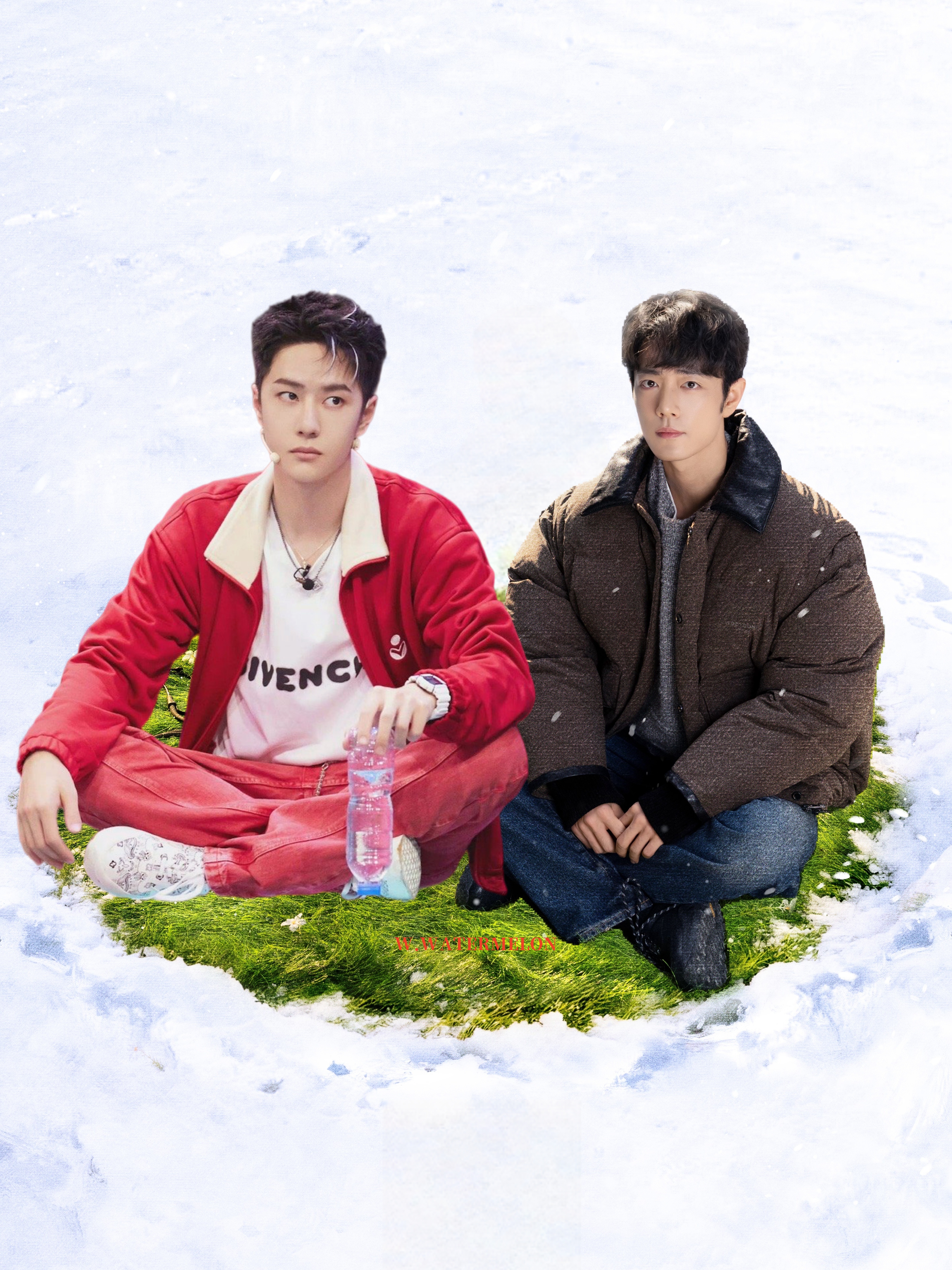 博君一肖 这一组我是没招了俩人的表情，怎么看都像是早恋约会被逮到了