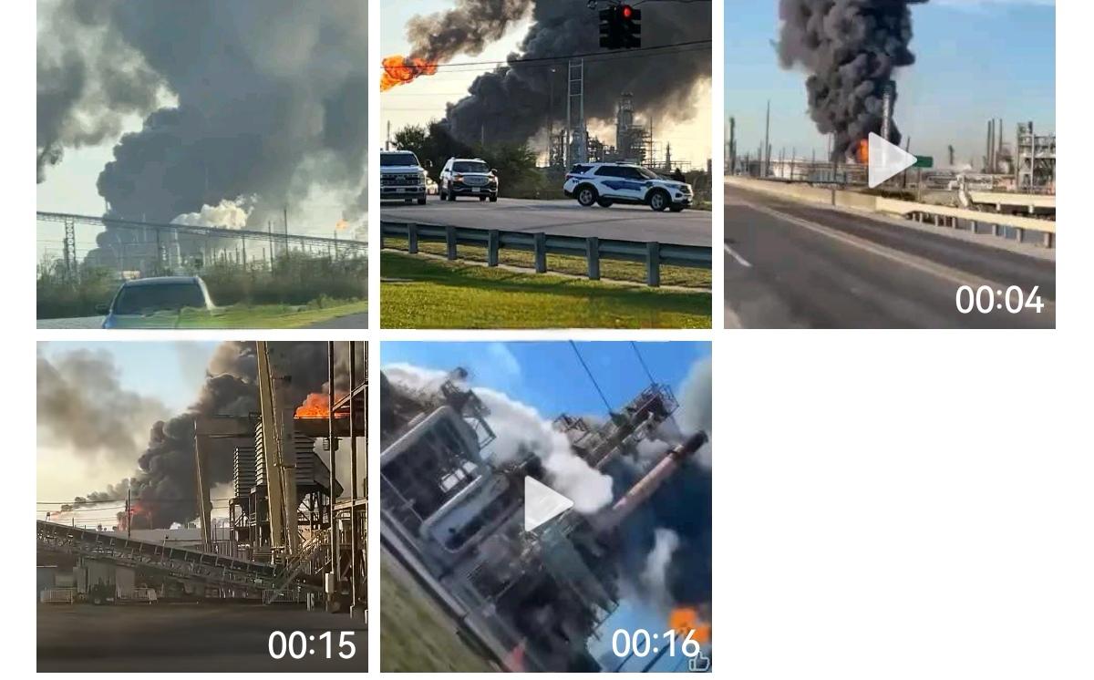 昨天美国德克萨斯州阿瑟港的瓦莱罗石油炼油厂突发爆炸，随即燃起大火。目前爆炸原因尚