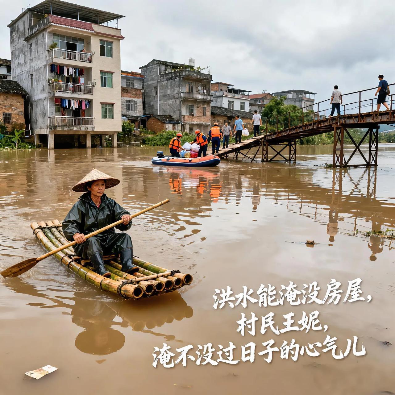 百色洪水半月未退，那些泡在水里的日子藏着韧性
 
“洪水能淹没房屋，淹不没过日子