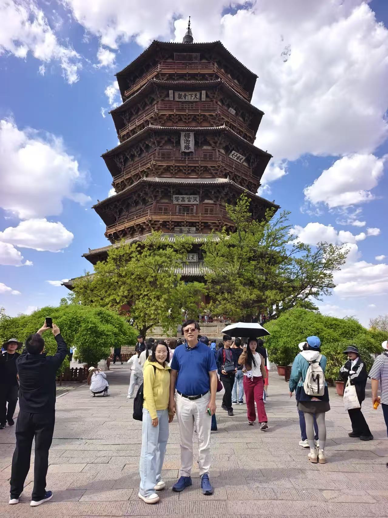 杨元庆五一假期去了趟大同看图片里这应该是应县木塔吧真漂亮 