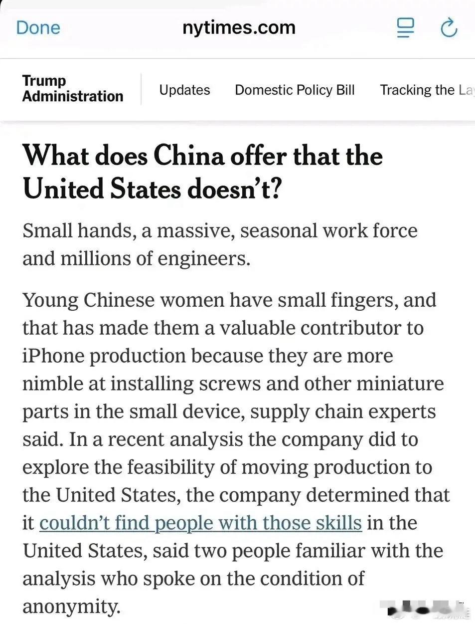 美国人开始反思是不是自己人种不行了。最近美国野鸡小报《纽约时报》发文称之所以美国