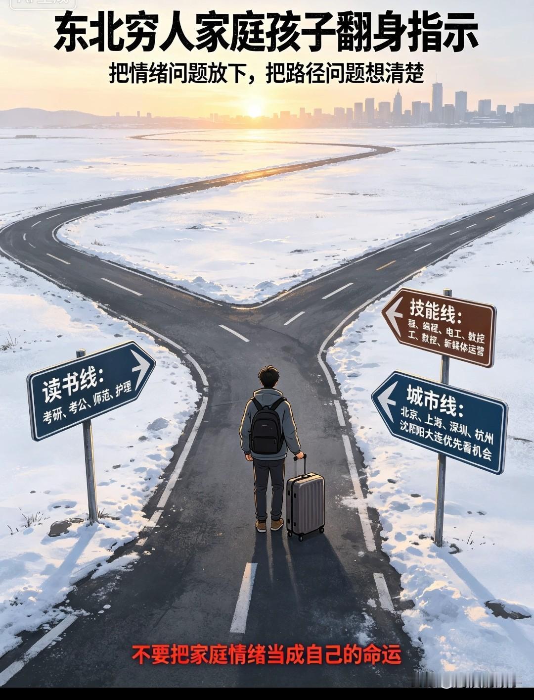 东北穷人家的小孩要想能养活自己，出人头地还有机会吗？
我昨天看了一个大师的视频讲