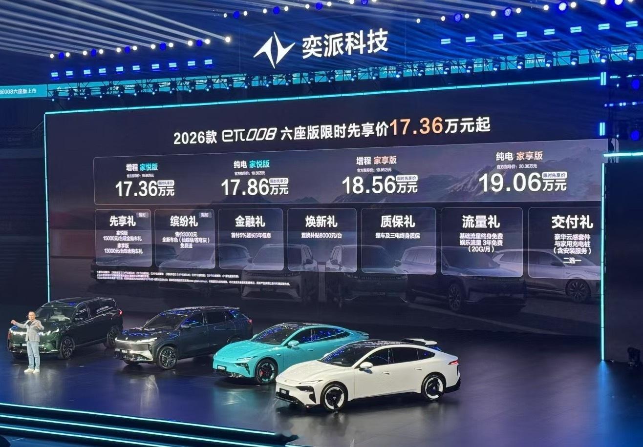 东风奕派 2026款eπ008新车上市17.36万元起～ ​​​