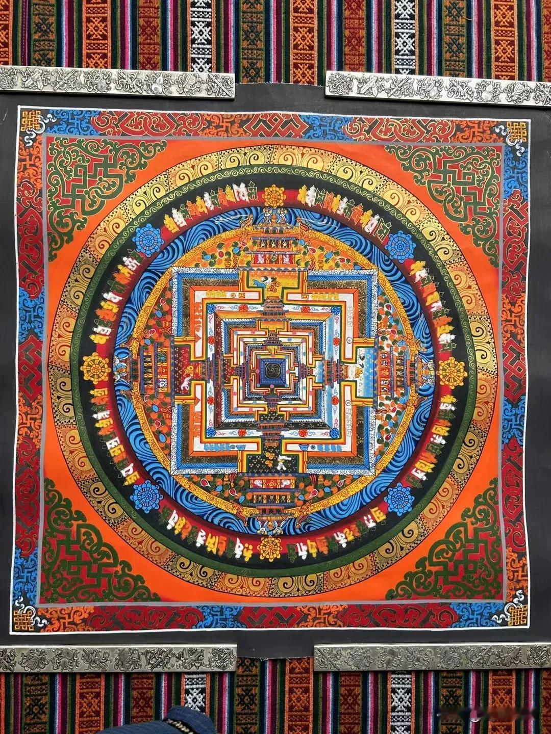 时轮金刚坛城尺寸50*50厘米
