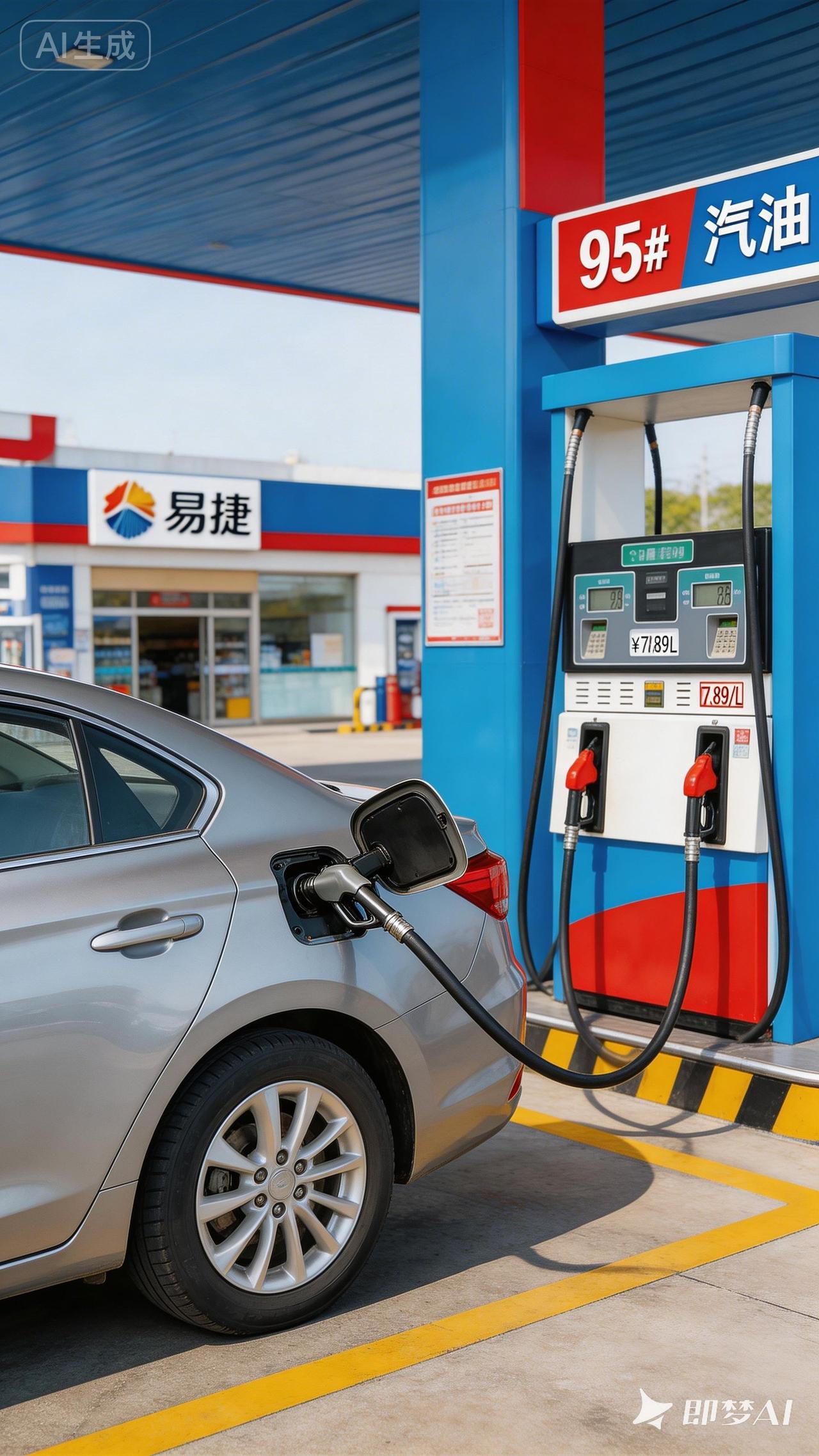 我刚刚去油站加油了，价格暂时没动，只是开始有人排队，服务员说今天晚上涨价，每升涨