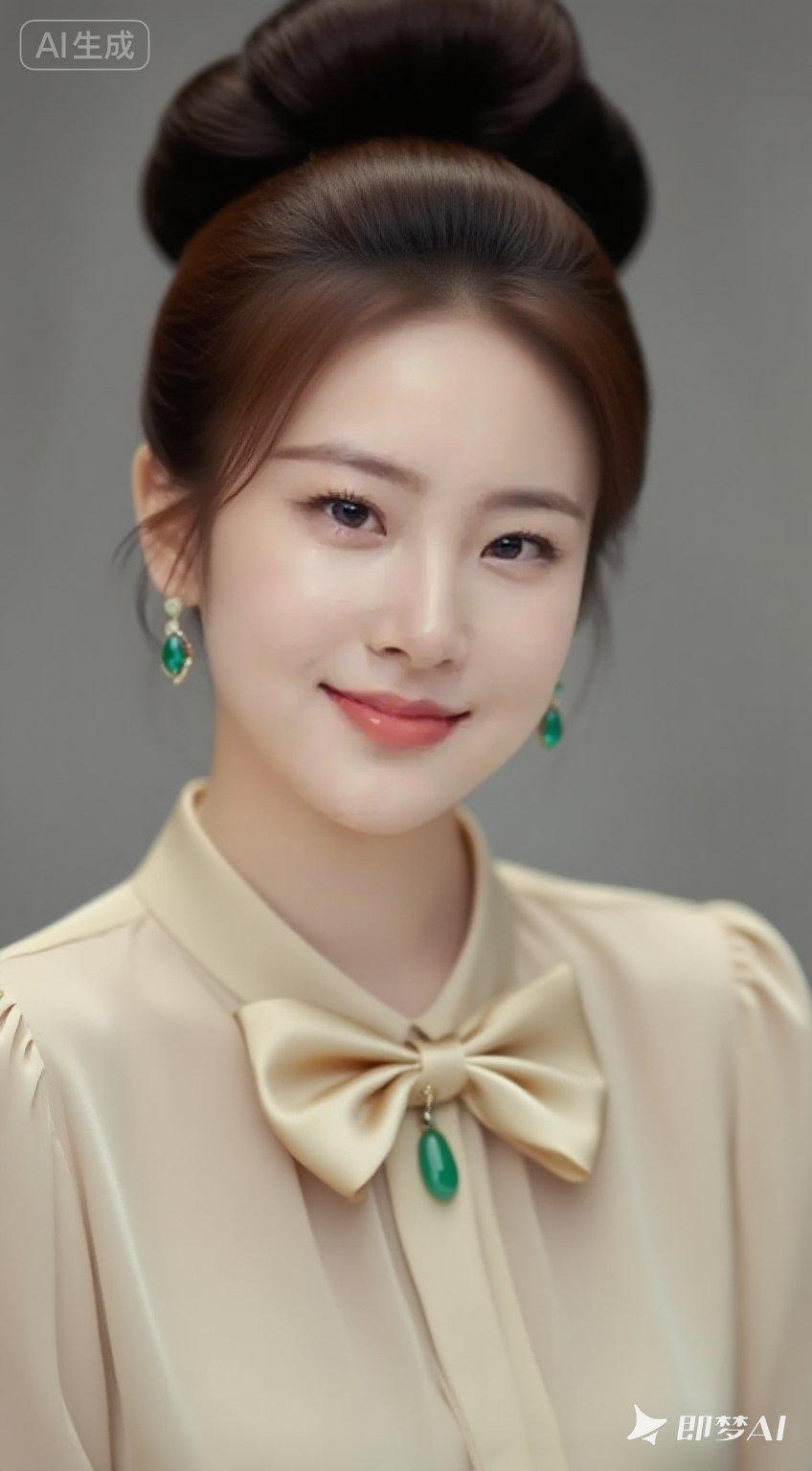 优雅气质，复古妆容，清新自然，完美搭配