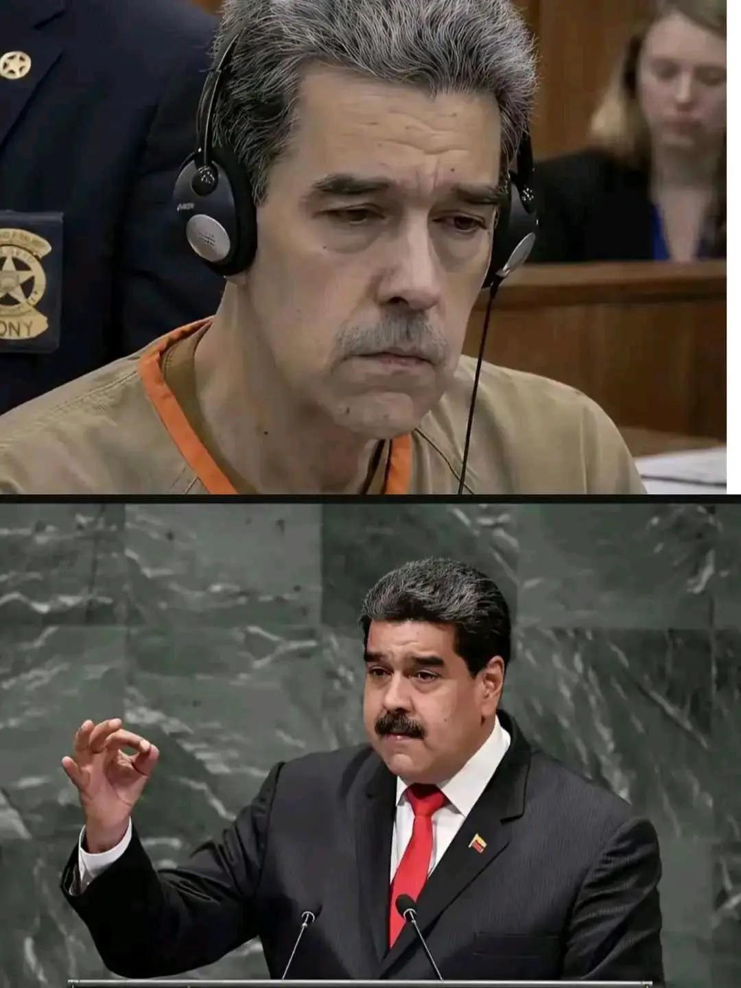 仅仅三个月，马杜罗已然瘦得脱了相。难道在美国监狱当囚犯就不给饭吃吗？看着马杜罗如