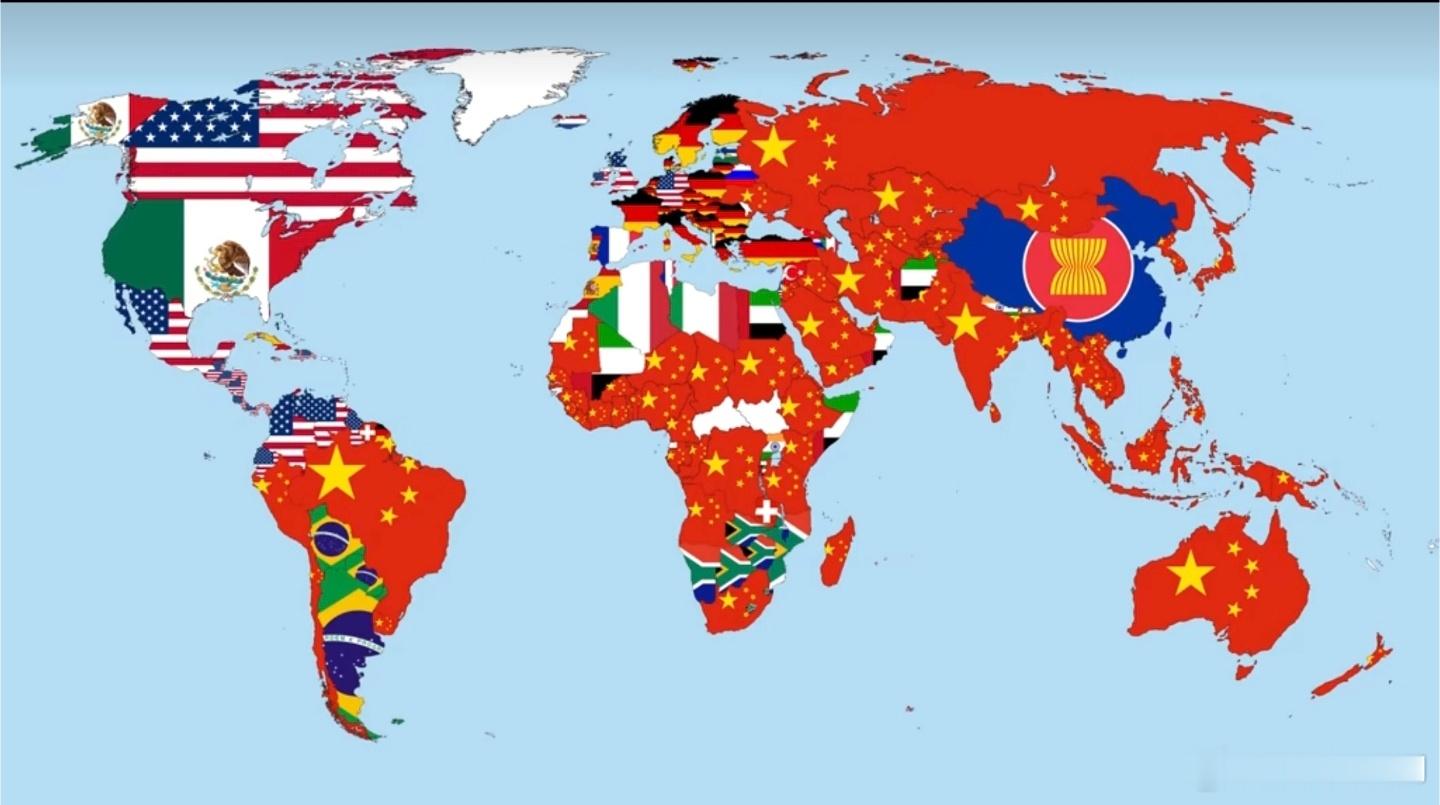 2024年各国最大贸易伙伴。 ​​​