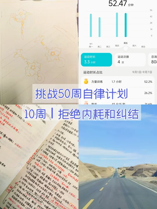 挑战50周自律计划｜10周：拒绝内耗和纠结