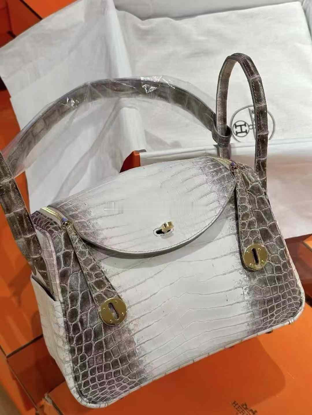 Lindy 26 喜马拉雅鳄鱼🐊皮 金扣  拍卖级收藏品 
