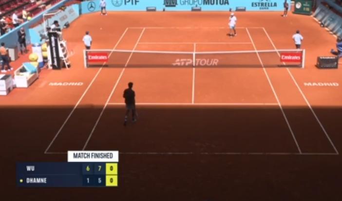 吴易昺晋级马德里资格赛次轮
首轮刚刚他以6-1,7-5击败印度选手达姆尼
收获1