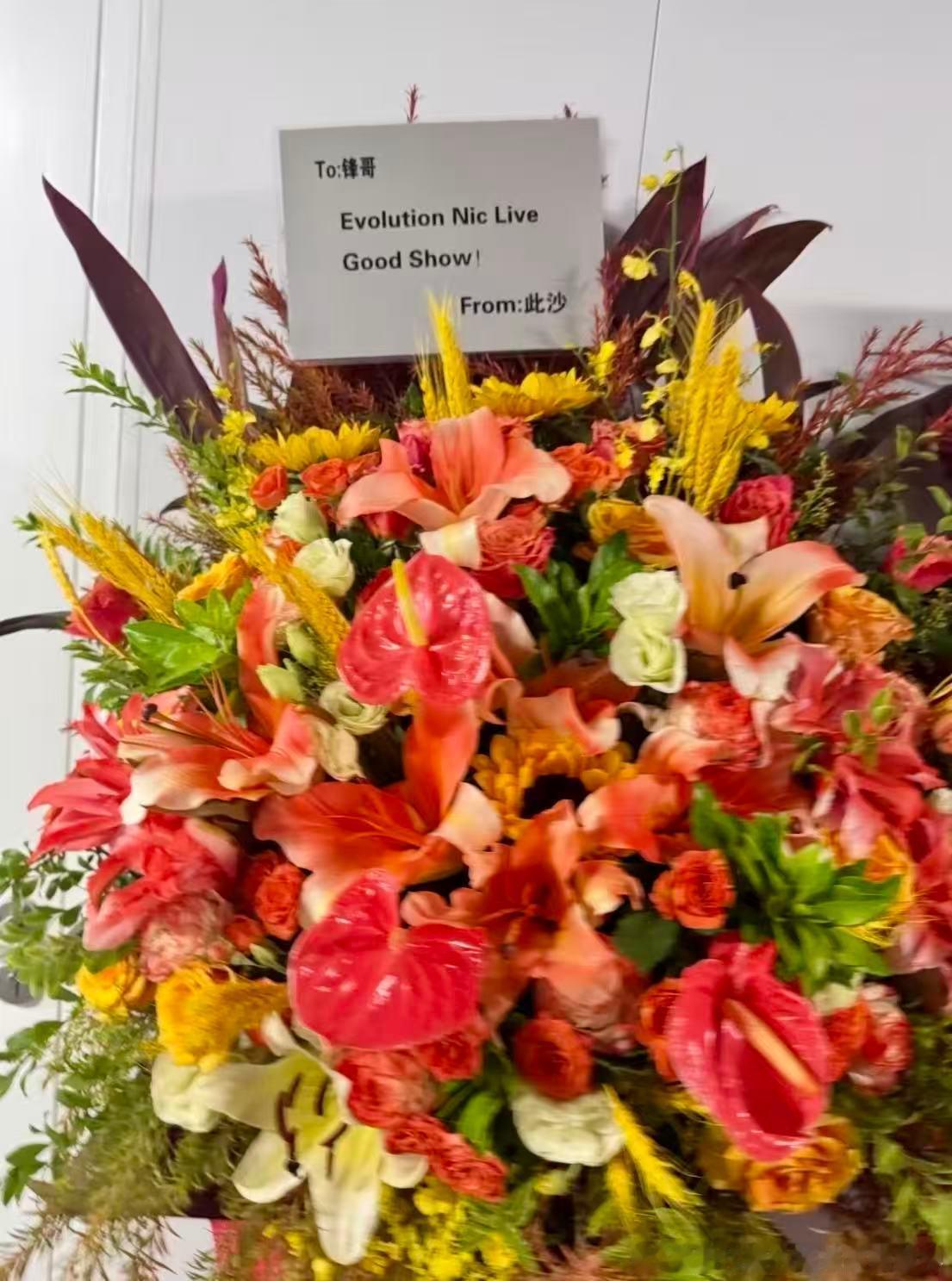 此沙去看谢霆锋，没有助理开道没有夸张行头，就一个人安安静静站在观众里。被认出来后