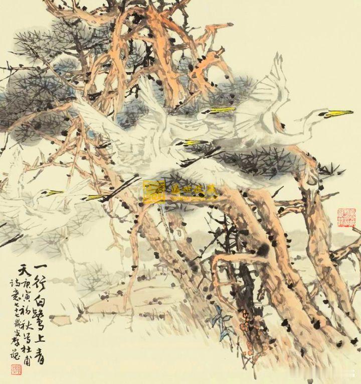 你见过最有画面感的诗词是什么?
《绝句》·杜甫
两个黄鹂鸣翠柳，一行白鹭上青天。