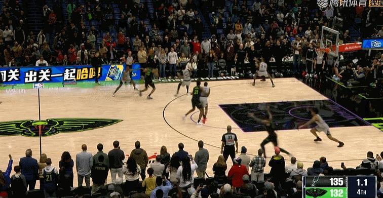 鹈鹕机会没出来，只能由萨迪克贝强投了马刺vs鹈鹕