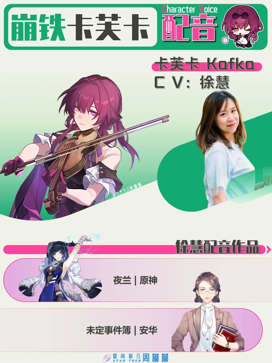 【崩铁】卡芙卡配音 | 声优都是“怪物”