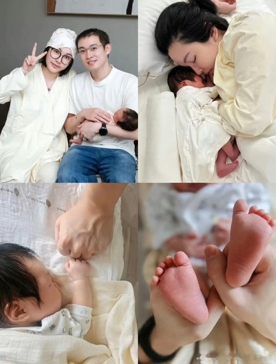 张凯毅生娃张凯毅凤冠事件首次露面，平安诞下孩子，一切顺利，初六出生寓意六六大顺 