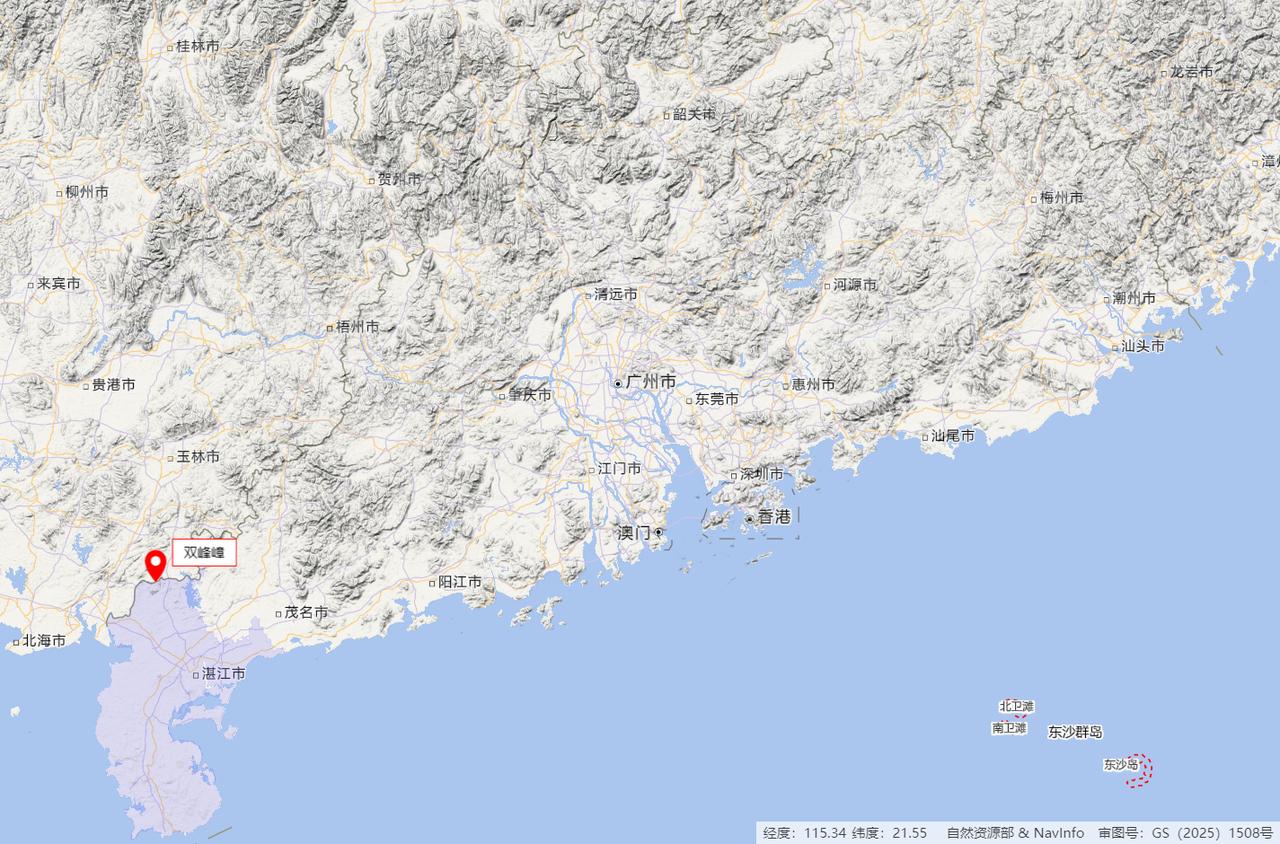 广东省各市最高峰海拔排名，倒数第一名原来是湛江，比珠三角平原的珠海、中山、佛山还