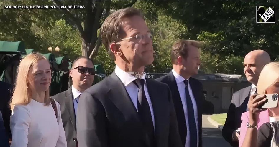 正在华盛顿访问的北约秘书长吕特今天（北京时间6月25日）被记者问道："你经常说北