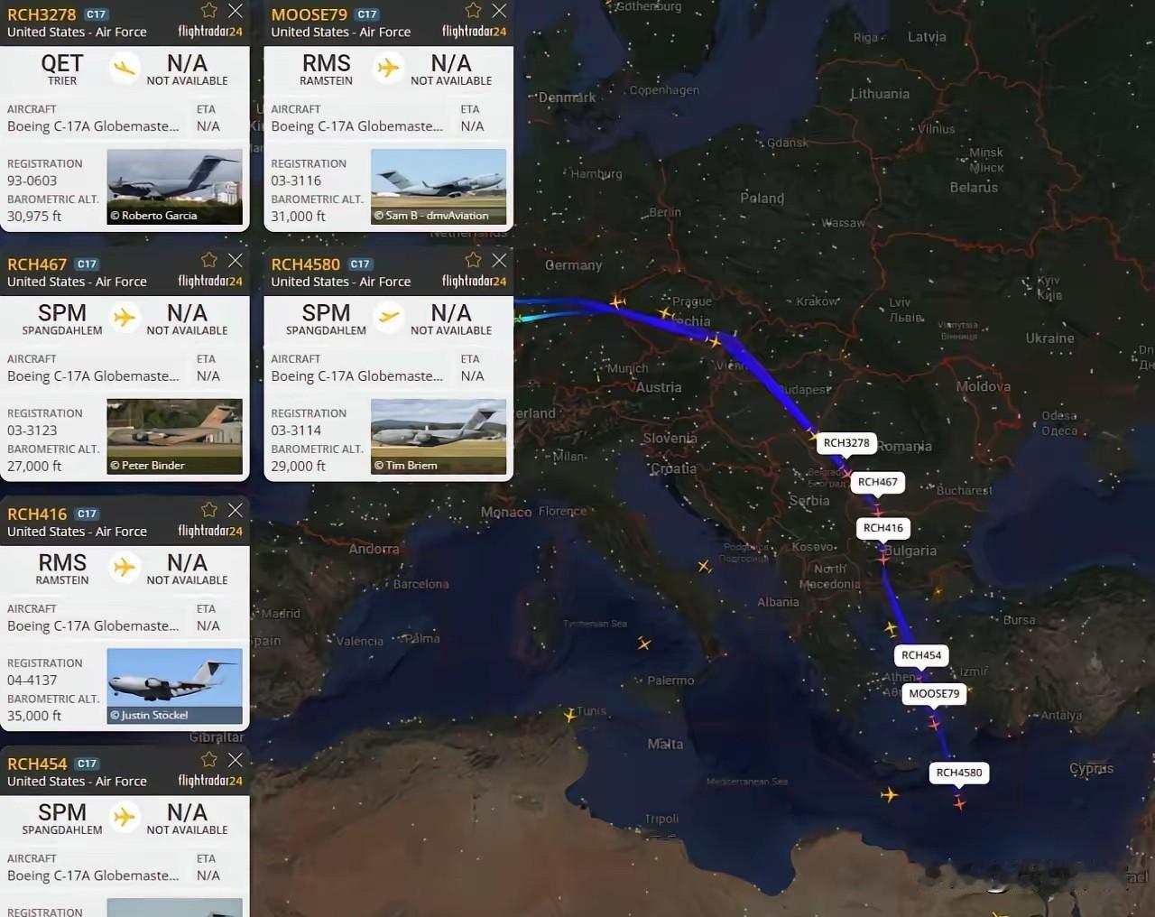 日均20架重型运输机：美军向中东密集投送弹药与反导系统

美国现在不停往中东运送