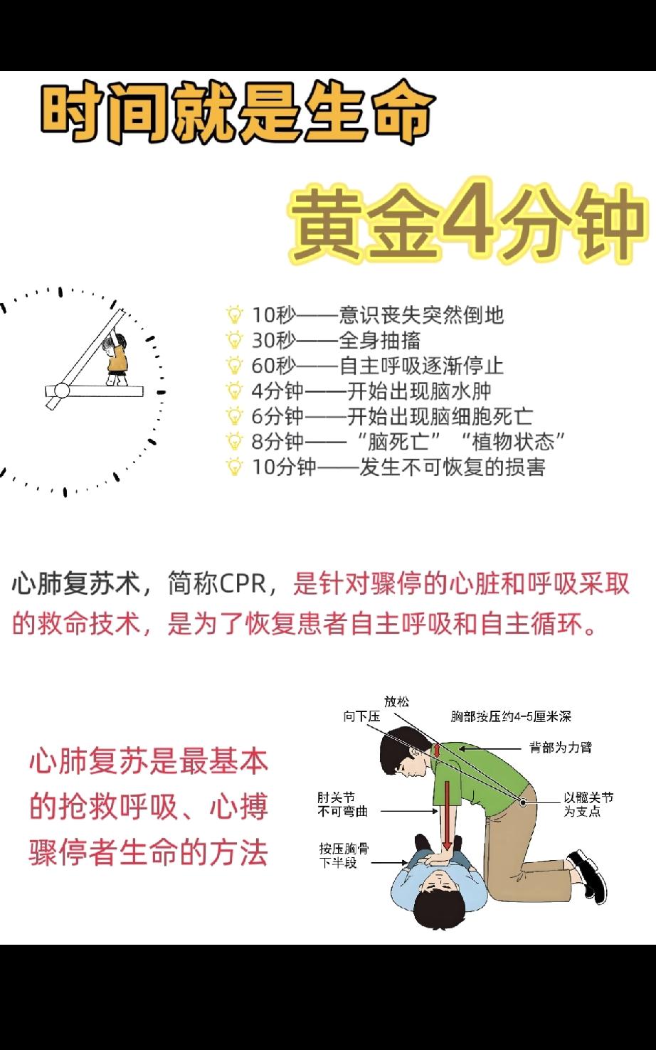 今天看到“黄金四分钟”这几个字，心里突然被揪了一下。

我们总以为生死离自己很远