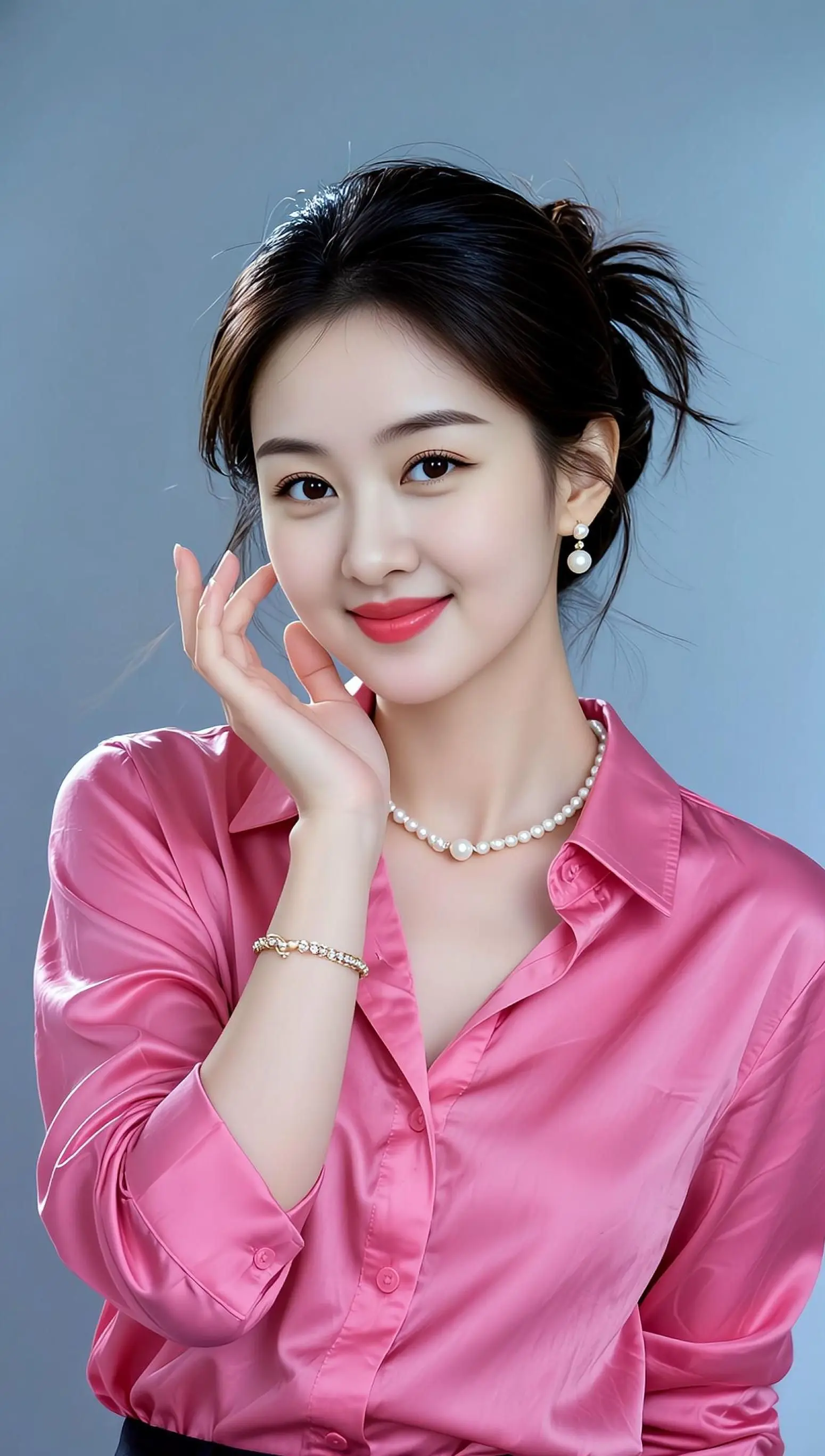 AI粉系优雅照 随变ai随便玩