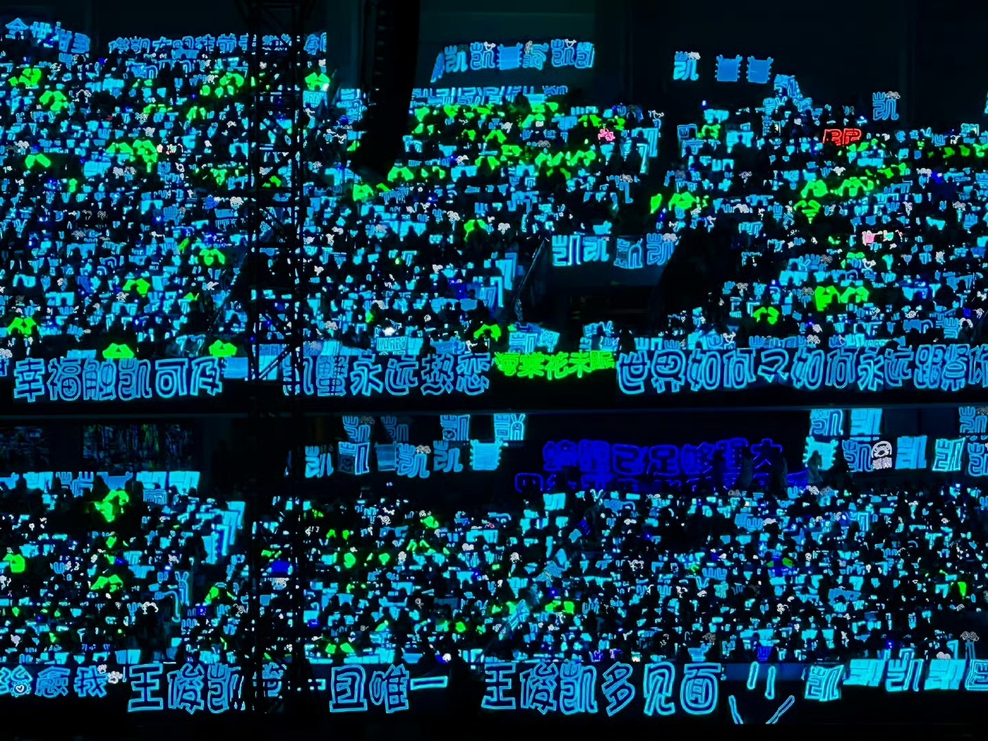 今晚巅峰之夜王俊凯、丁禹兮应援灯牌 