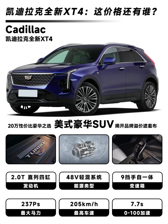 预算15-20w，凯迪拉克这款车太能打了！